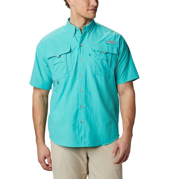 Columbia PFG Bahama II Fishing Shirts Men Blue USA (US2307155)